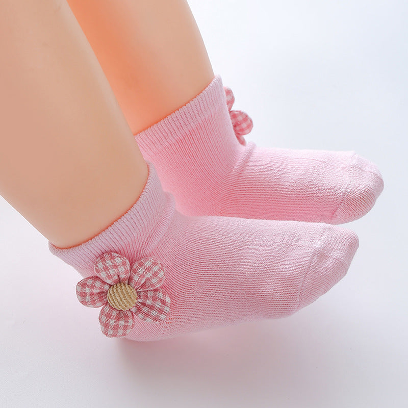 Spring And Autumn Princess  Cartoon Girls Baby Socks