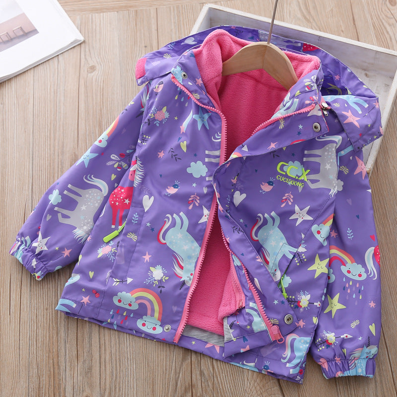 Fashion Baby Rainbow Western Style Jacket