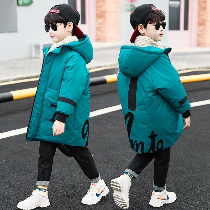 Winter Clothes Mid-length Padded Jacket Big Children's Thick