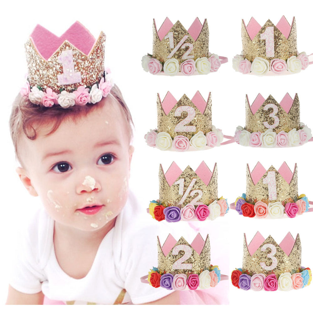 Children's Hair Band Crown Hair Accessories Baby Birthday Party Show