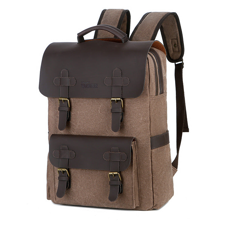 Men's Canvas Computer Casual Outdoor Travel Backpack