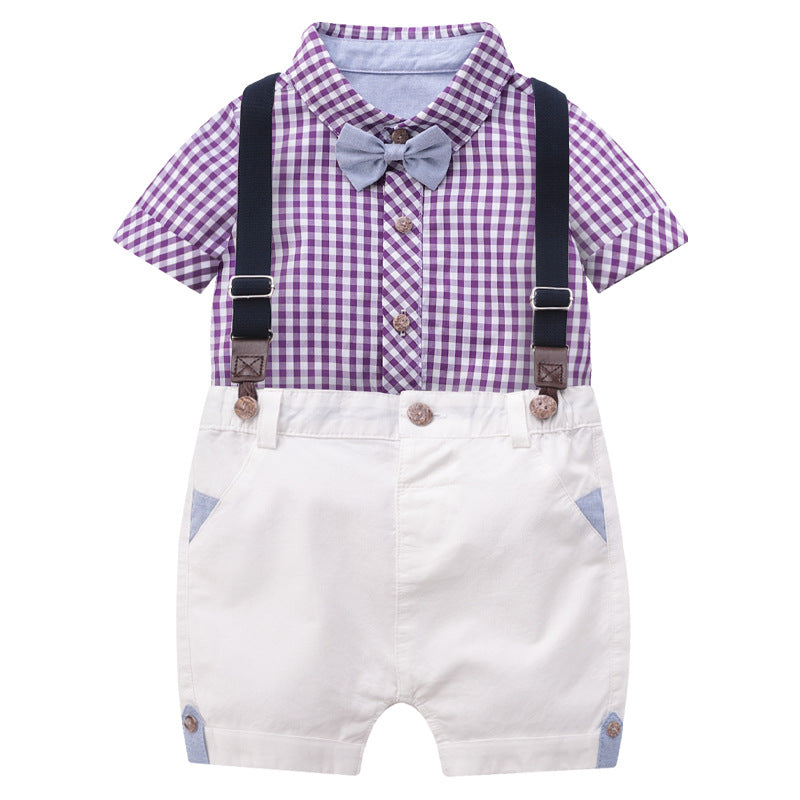 Children's  suit short-sleeved two-piece