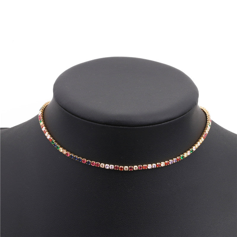 Korean Style Zircon Adjustable Necklace