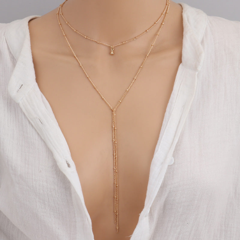 Simple necklace retro clavicle necklace