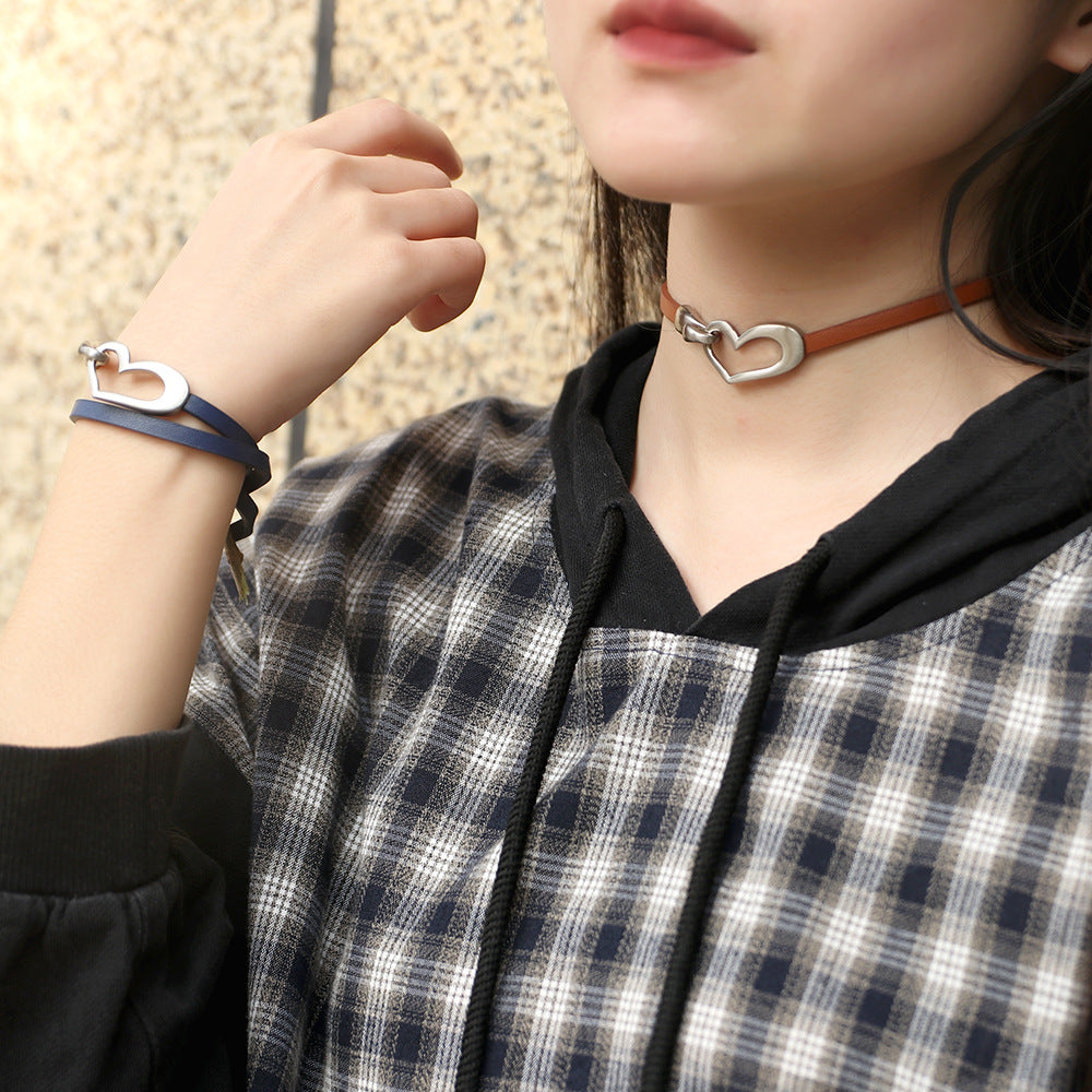 Leather Charm Bracelet For Women's