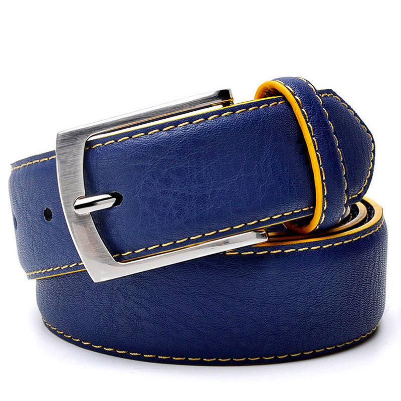 Men's Belt Pin Buckle Leather Leather Leisure Belt