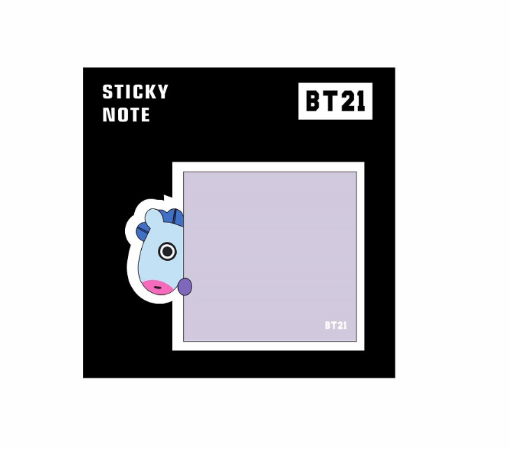 Korean BT21  Sticky Notes Kpop Bangtan Boys Harajuku Fashion Kawaii Stationery Memo Sticker School Office Supplies