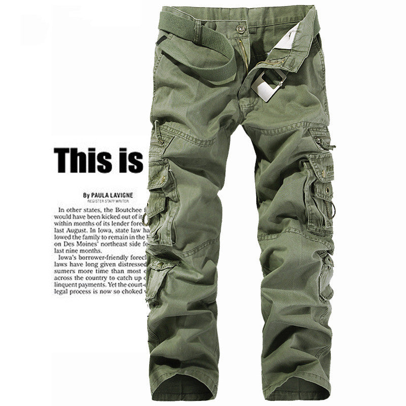 Multi-pocket pants for men