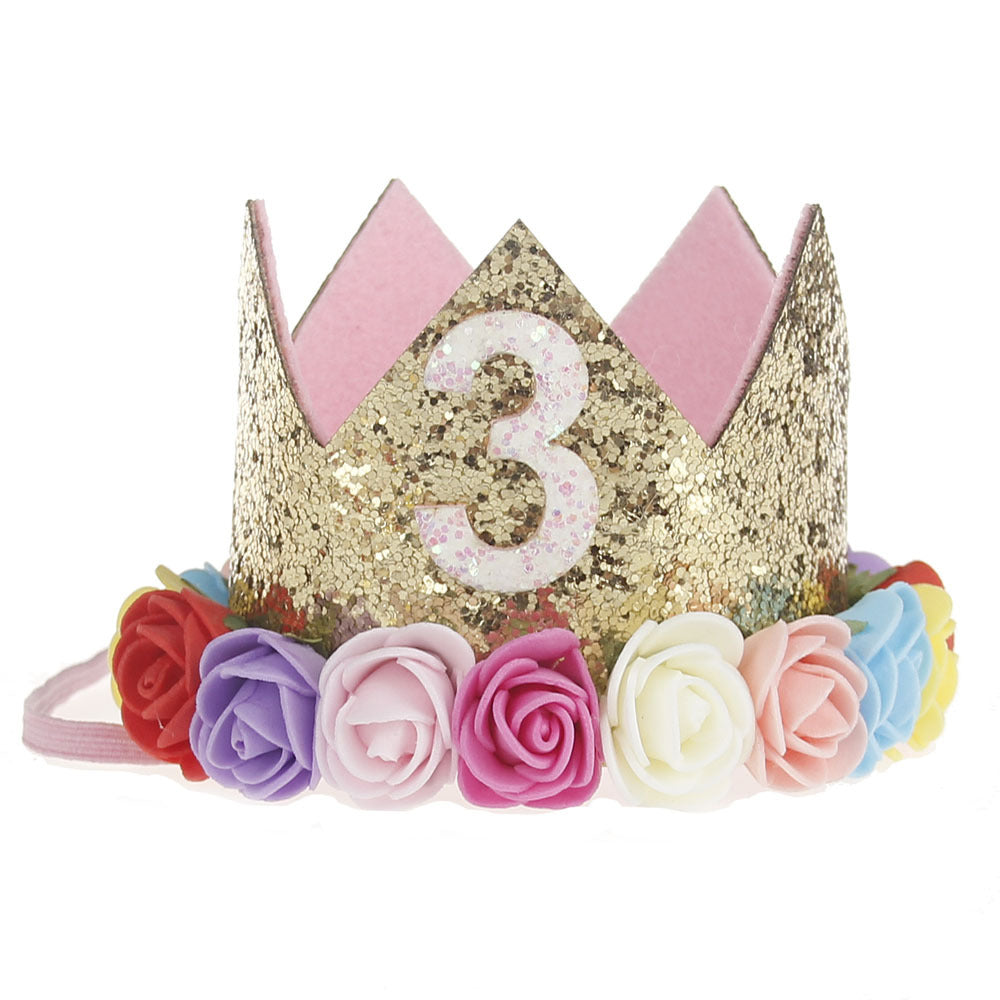 Children's Hair Band Crown Hair Accessories Baby Birthday Party Show