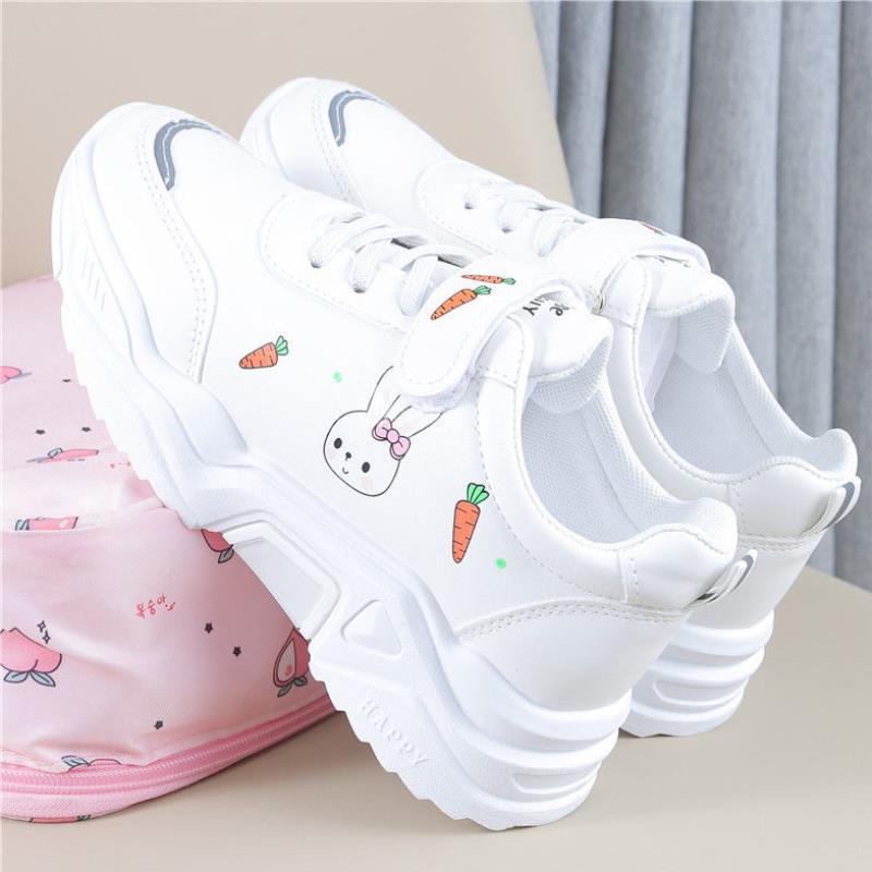 Spring And Autumn Primary School Students Casual All-match Pu Running Shoes