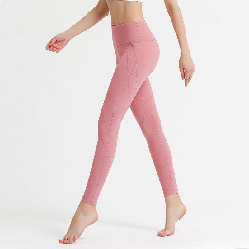 Nude fitness tight  pants for women