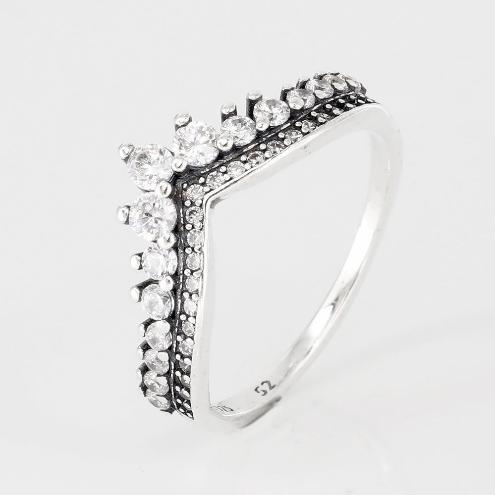 Diamond Crown Ring Bracelet Jewelry
