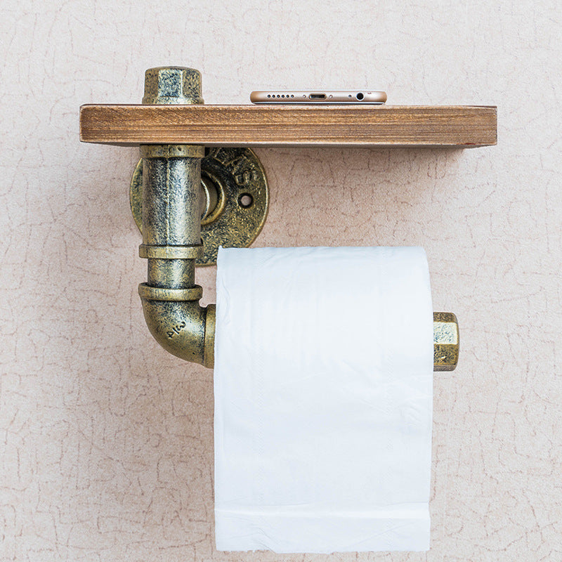 Wrought Iron Pipe Rack, Wallpaper Towel Rack, Bathroom Wall Rack, Toilet Storage Rack