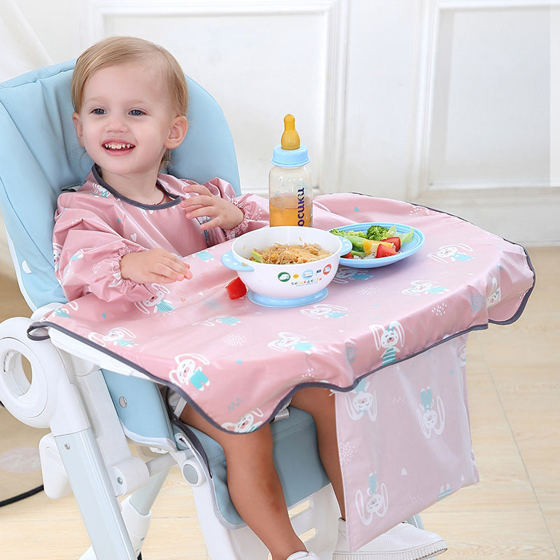 Baby Eating Dining Chair Bib Cover Anti-Dirty Feeding Clothing Gown