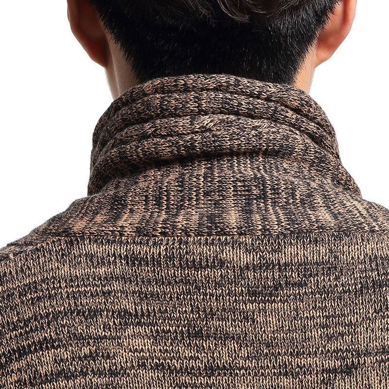 Men's cotton cardigan button knit sweater