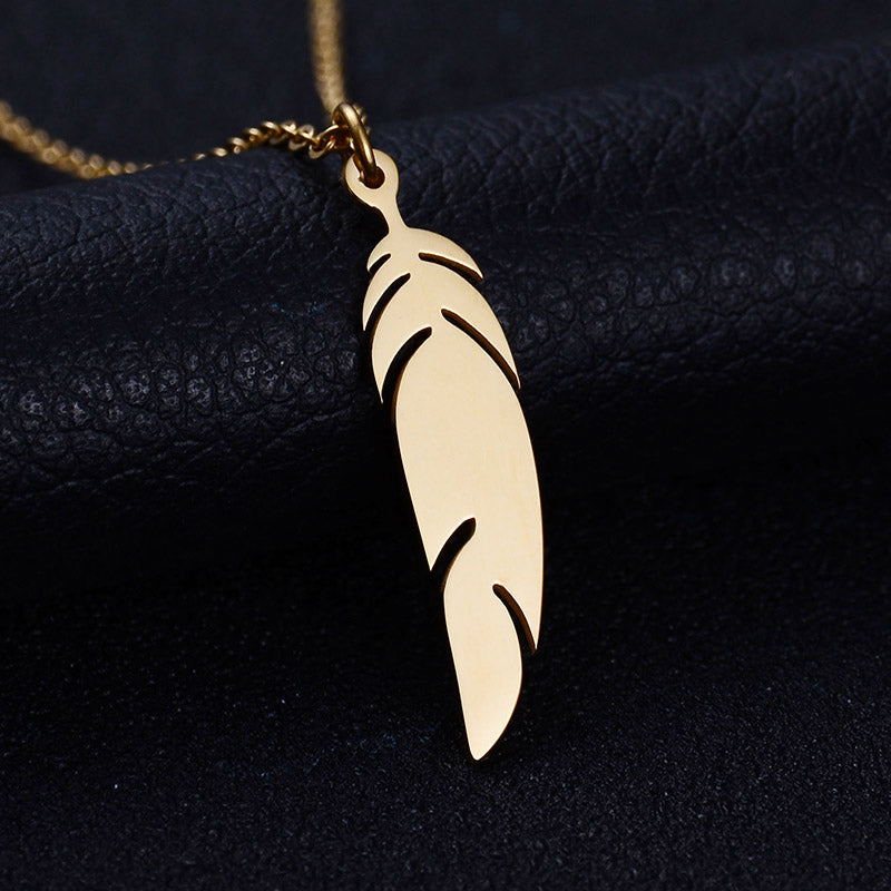 Feather Ladies Fine Clavicle Chain