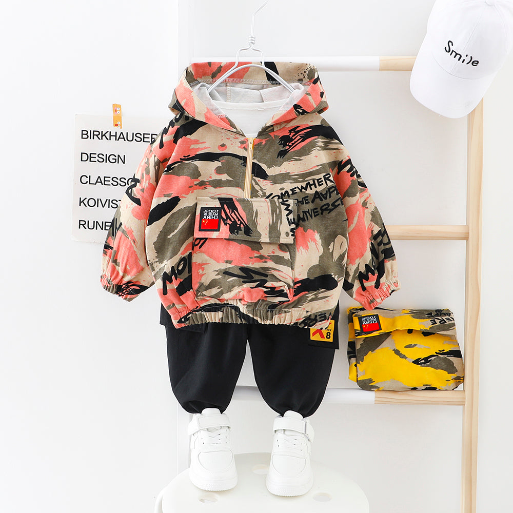Wild casual camouflage children's clothing