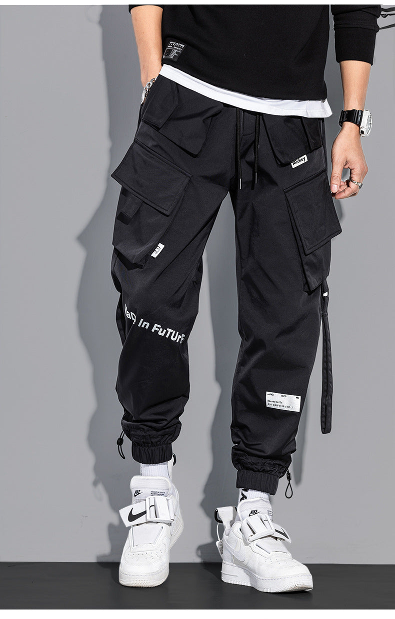 Men's Loose-thick And Padded Laser Overalls
