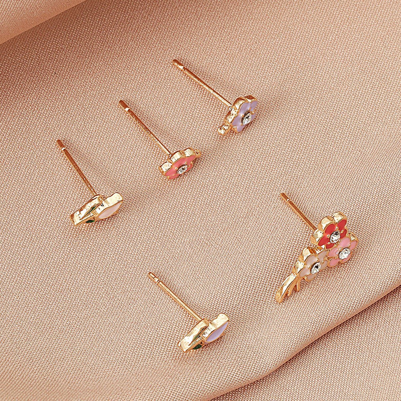 Cute And Simple Metal Drip Earrings