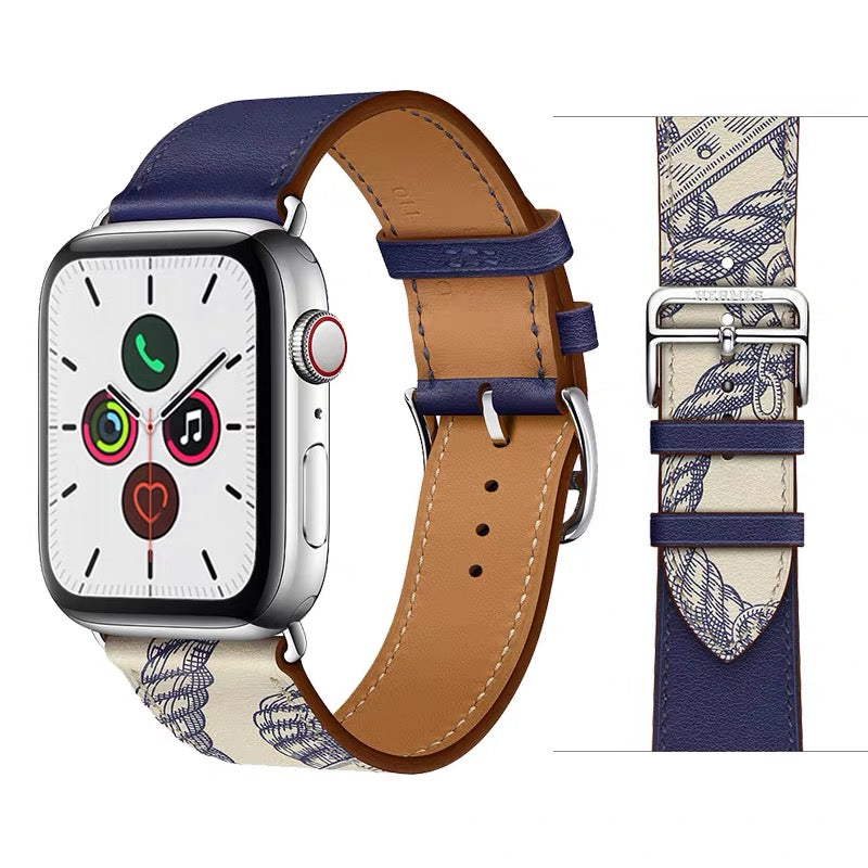 حزام ساعة آبل الذكية من الجلد بألوان عصرية وفريدة من نوعها