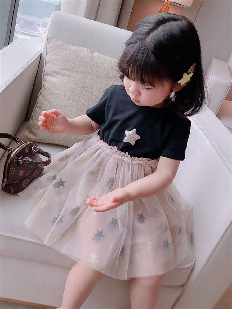 Korean style girl princess mesh skirt