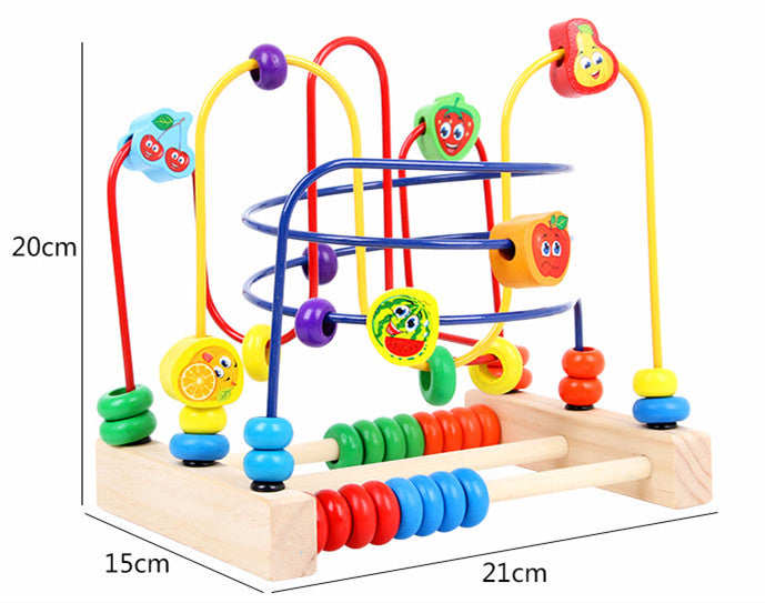 Round Bead Early Learning Shape Cognitive Educational Toy