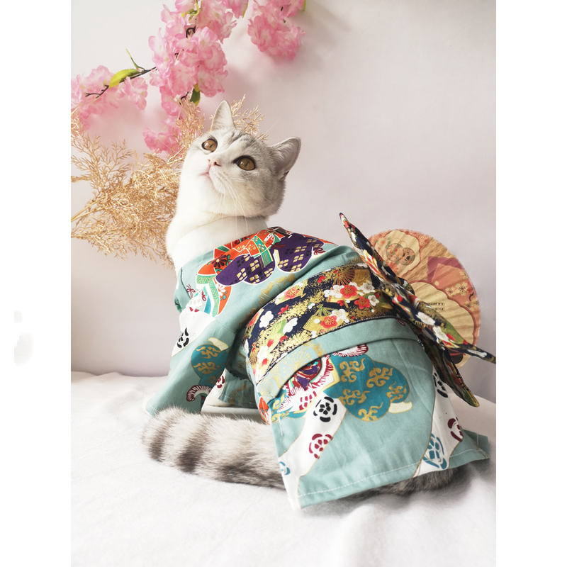  ملابس بتصميم ياباني للكلاب والقطط الصغيرة