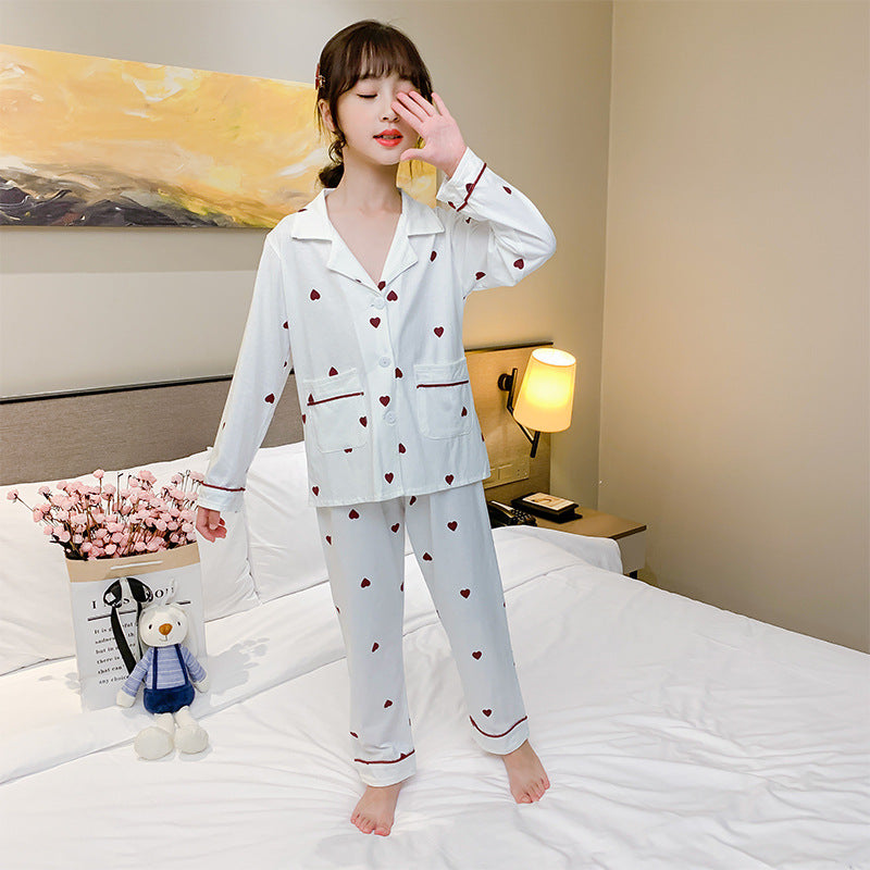 Children's Clothing Girls Pajamas Set 2020 Home Clothes Cute Printed Cartoon Two-piece Suit