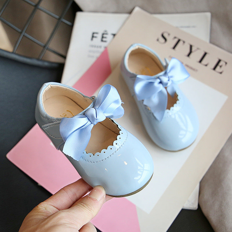 Baby Girl Cute Bow Princess Shoes Small Leather Shoes