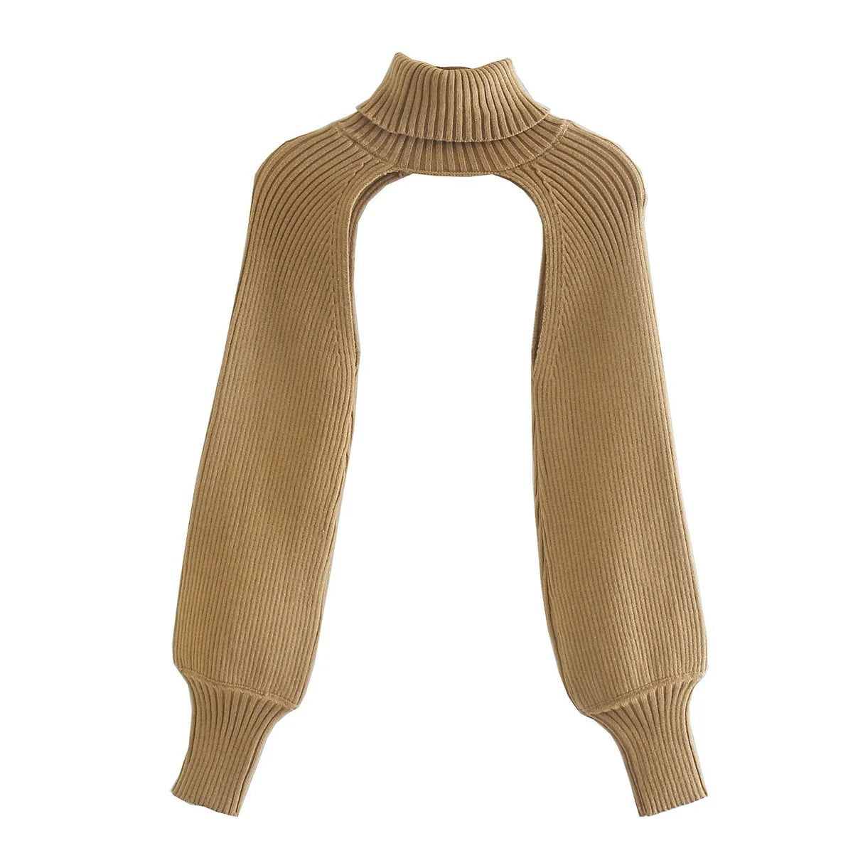 Retro Scheming Niche Design Knit Sweater Sleeves
