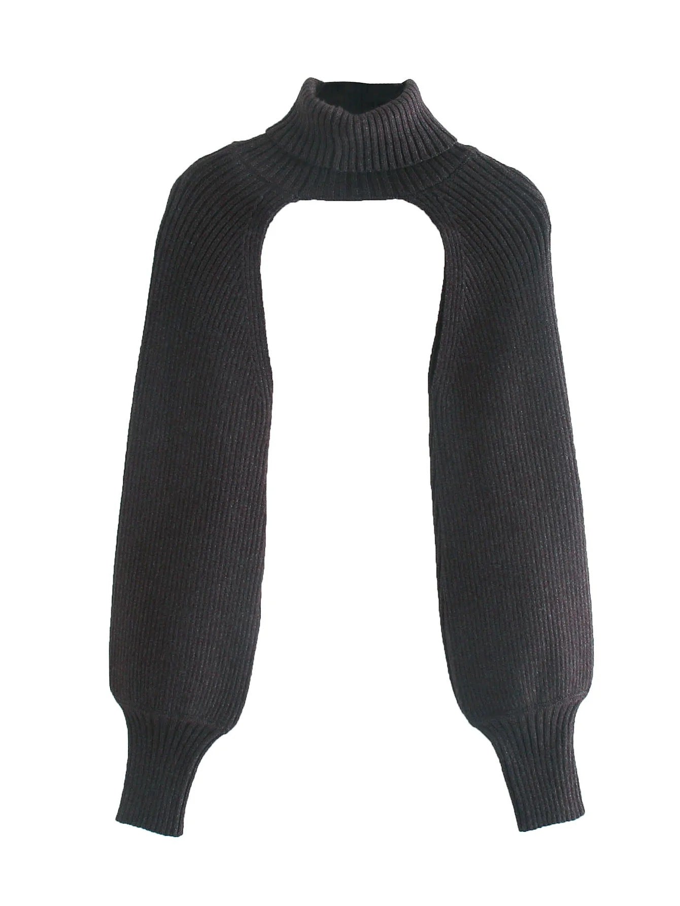 Retro Scheming Niche Design Knit Sweater Sleeves