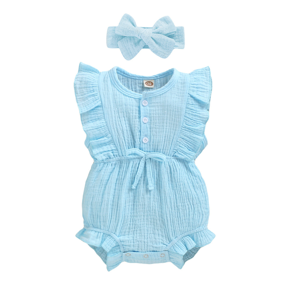 Flying Sleeve Baby Children's Triangle Romper Jumpsuit