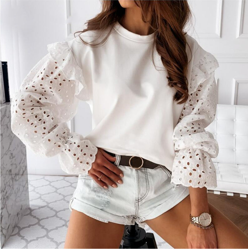 Lace White Shirt