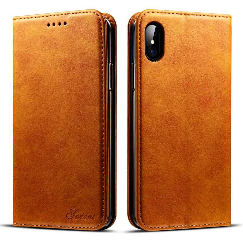 Protective leather phone cover
