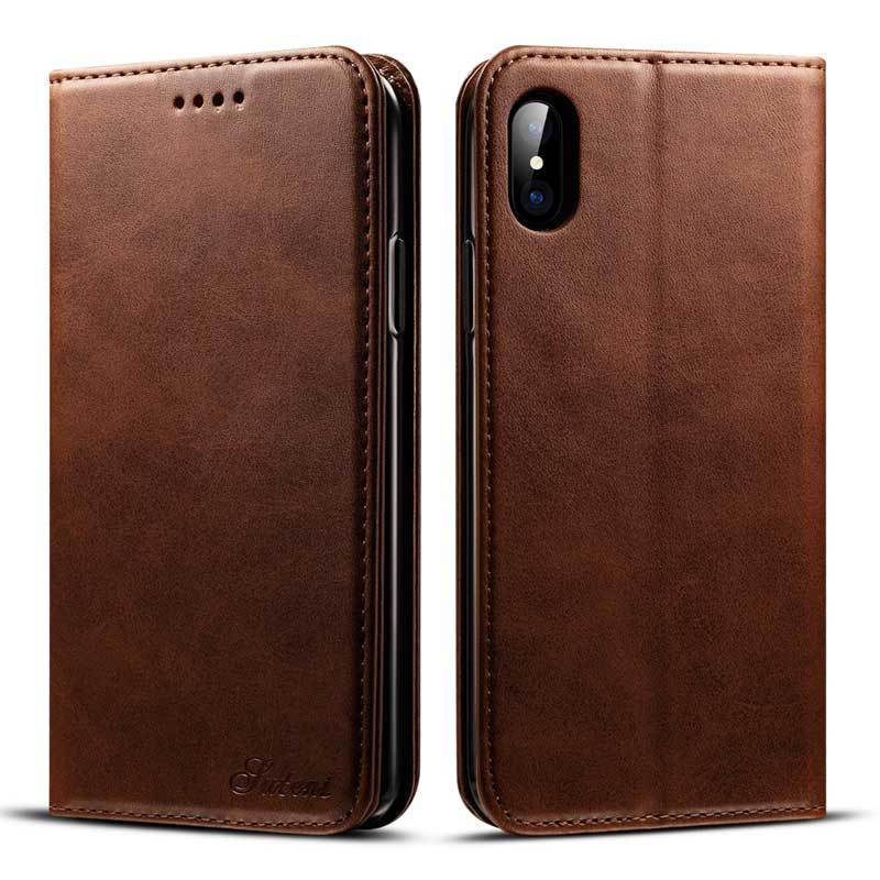 Protective leather phone cover