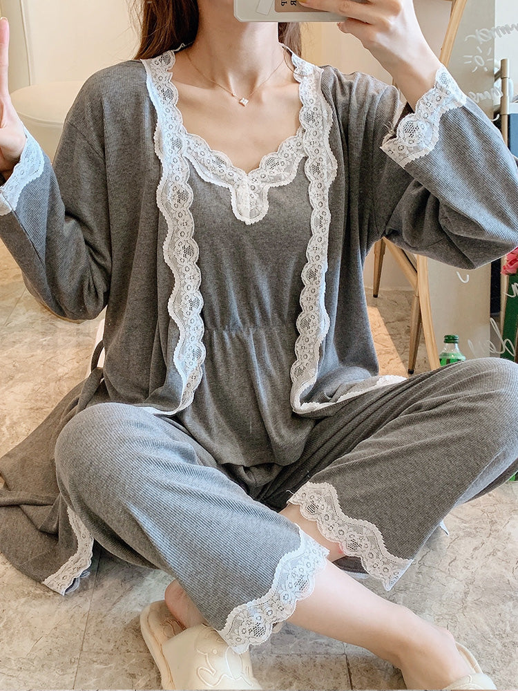 Cotton Long-Sleeved Pajama