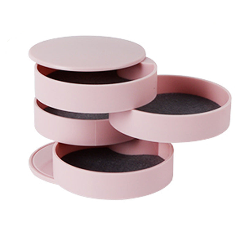 Rotating Multilayer Earring Jewelry Storage Box