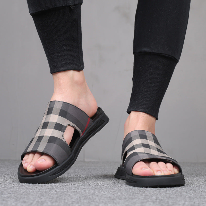Men's Cloth Slippers Summer Outdoor Sandals Fashion Flip Flops