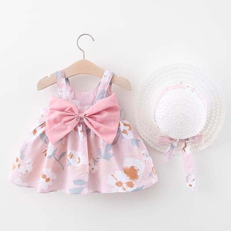 Cute Dress with back Bowtie