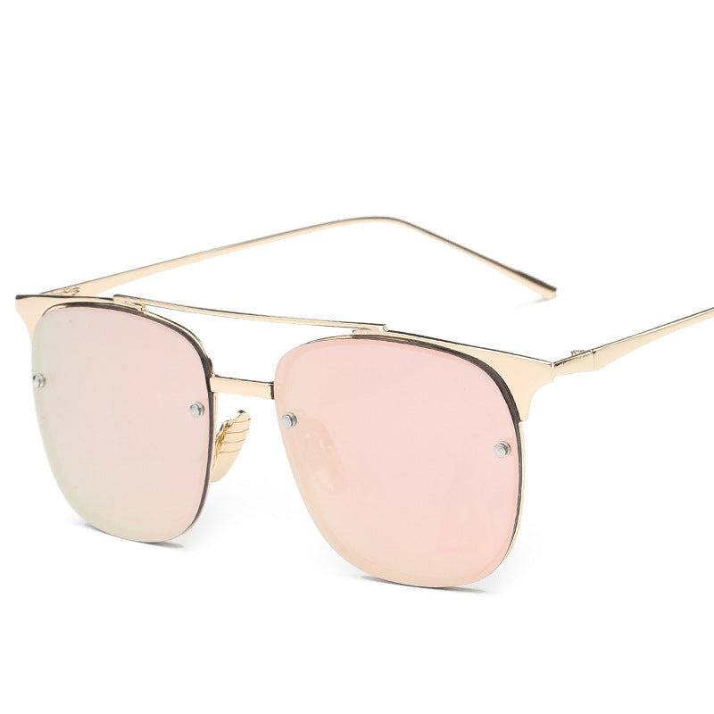 Square Frame Double Beam Marine Sunglasses