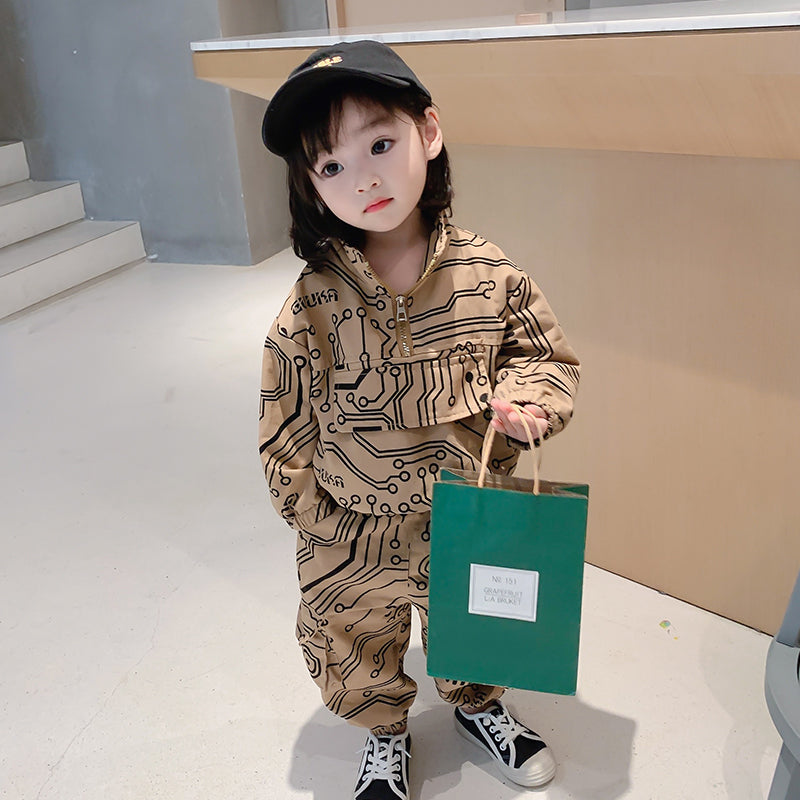 Cute Girl Fashion Tooling Suit