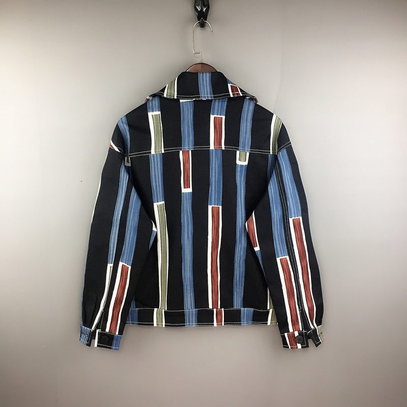 Striped Jacket Men