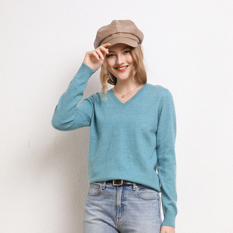 Pure Color Women Sweater