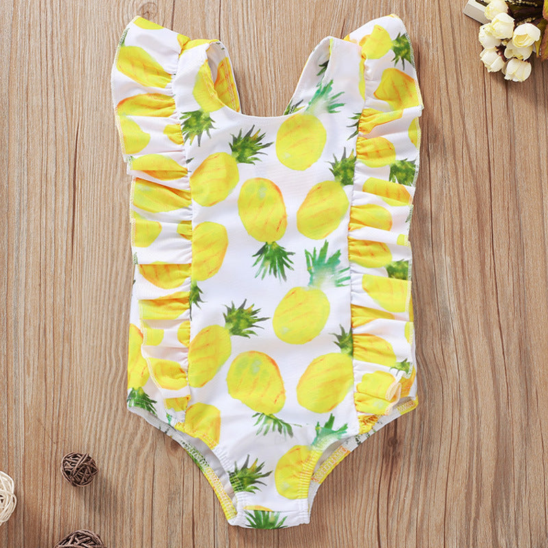 Summer Swimsuit Little Girl Toddler Baby Ladies Bikini Set Fruit Print
