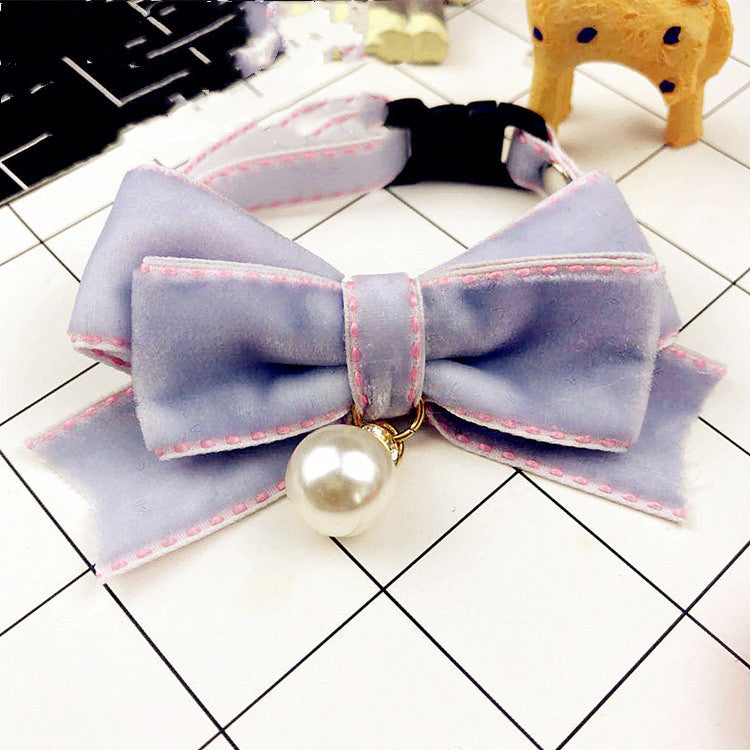 Pearl Bow Collar For Cats And Dogs