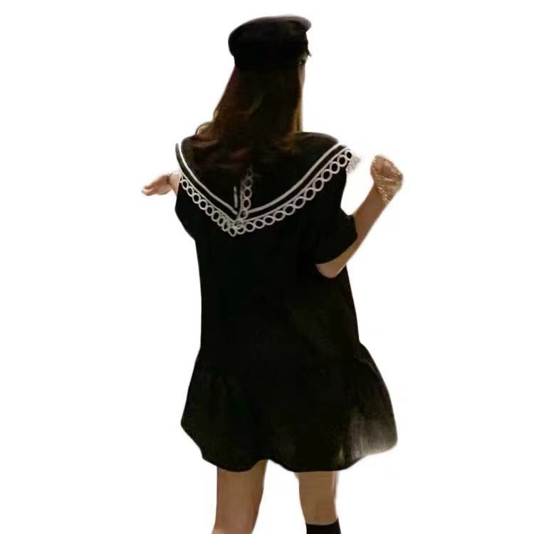 Women's Plus Size French Doll Collar Dress