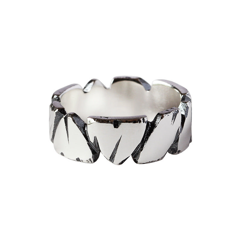 Personality Female Sea Dry Stone Couple Ring