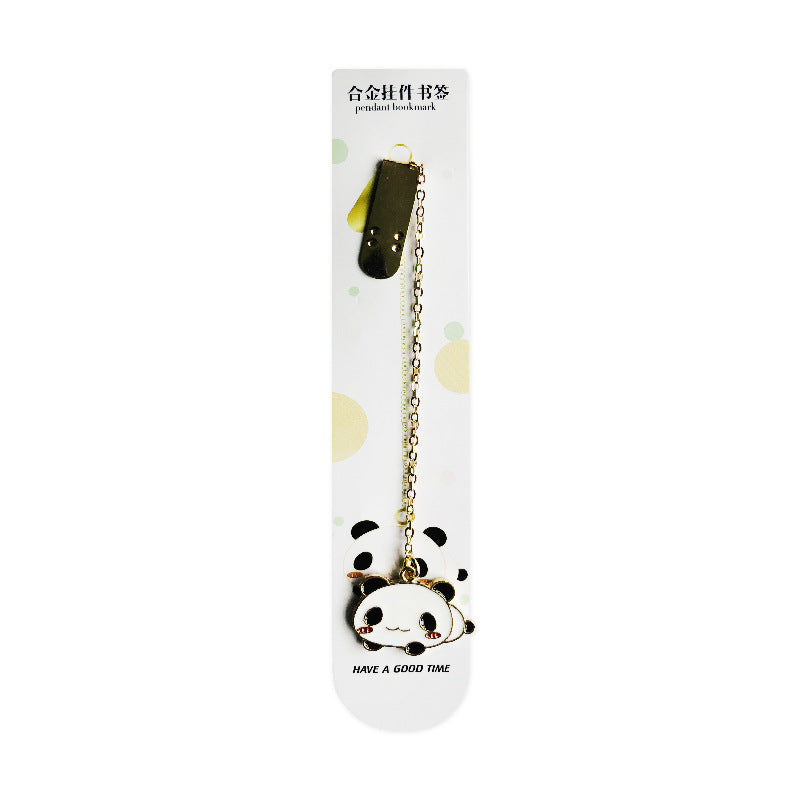 Creative Small Fresh Metal Pendant Bookmark Cute Exquisite Pendant Bookmark Student Stationery Portable Pendant