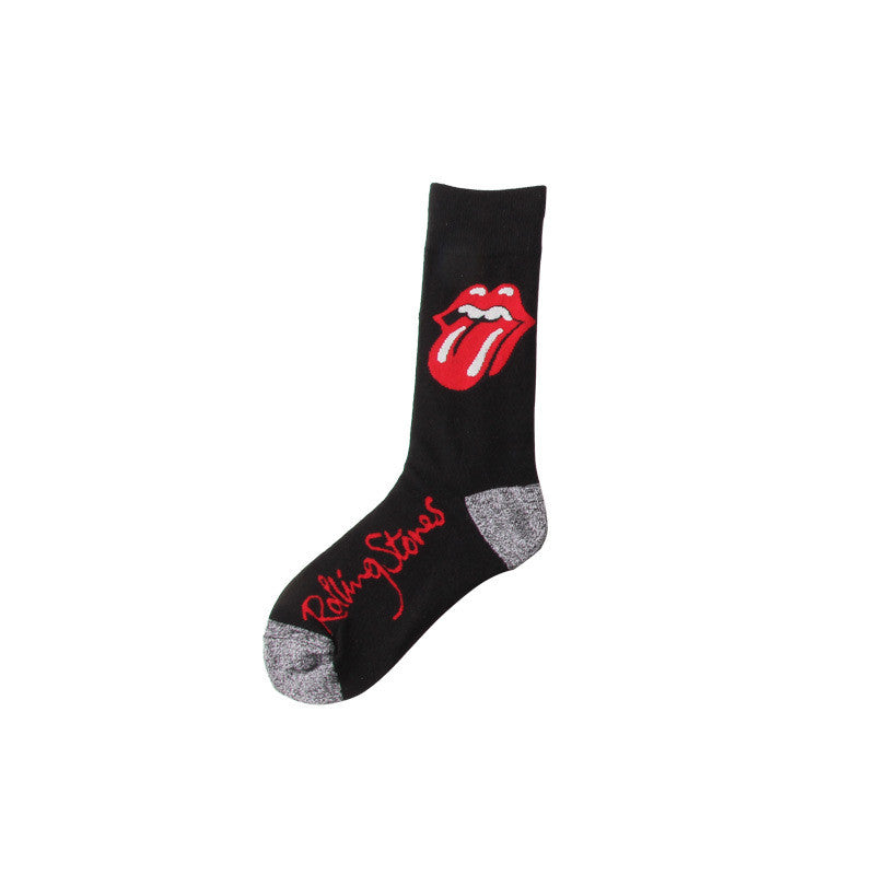 Creative Red Lips Cotton Socks Trendy Fashion Couple Socks