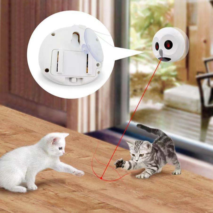 لعبة القط الكهربائية بالليزر الأوتوماتيكية 360 درجة